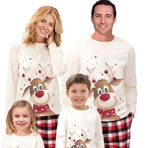 NEW Mens Sz XL Christmas Rudolph Soft Stretchy 2 Pc Pajama Set